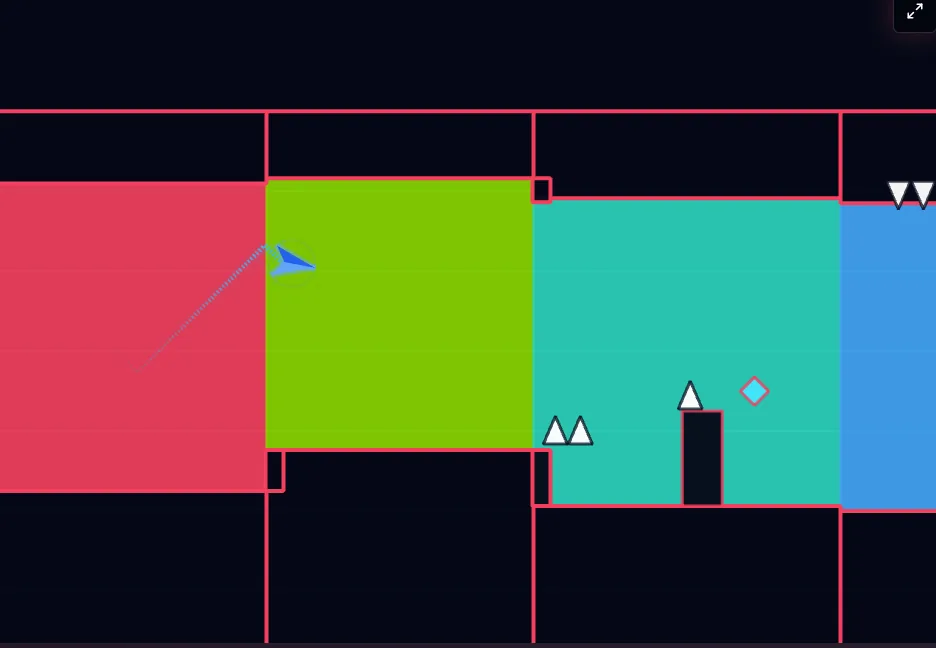 Waves Arcade neon browser gameplay
